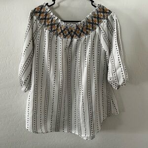 White off the shoulder top